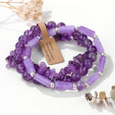 Natural Raw Stone Bracelet  | Genuine Gemstone Jewelry - Auratract